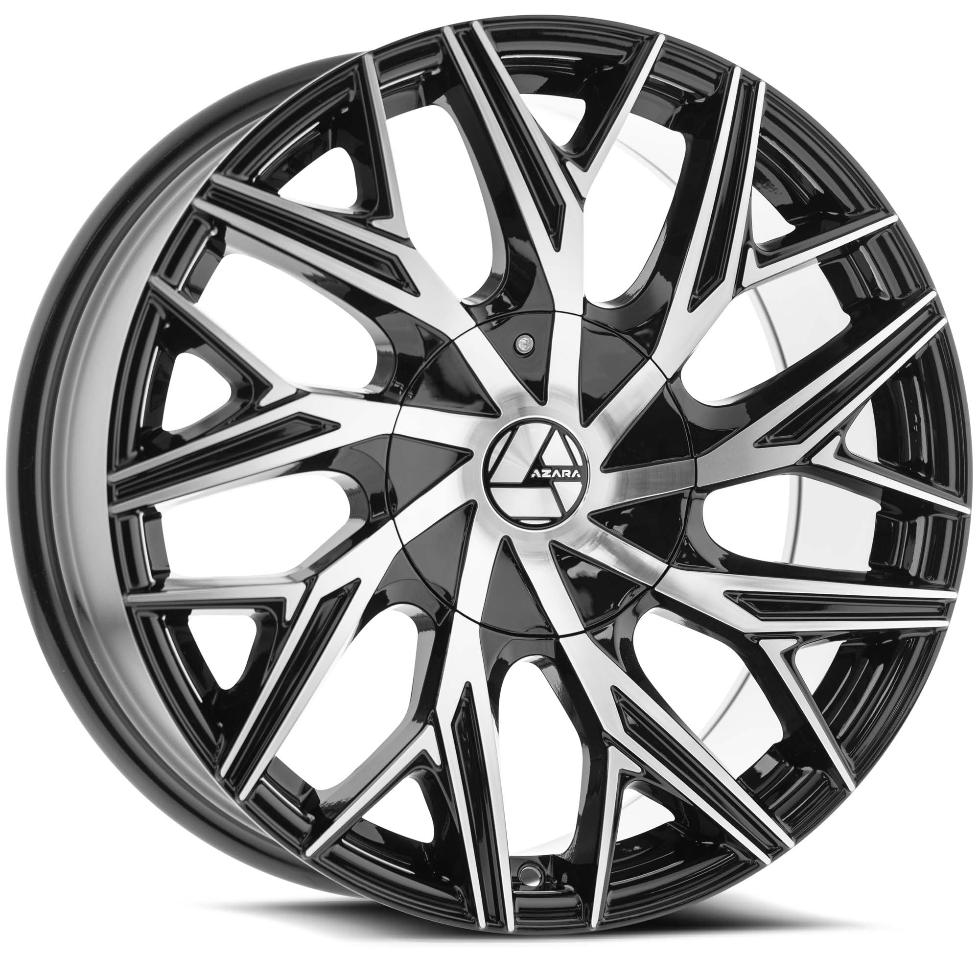 Azara Aza-527 Gloss Black & Machined 22x8.5 (+38) 5x114.3