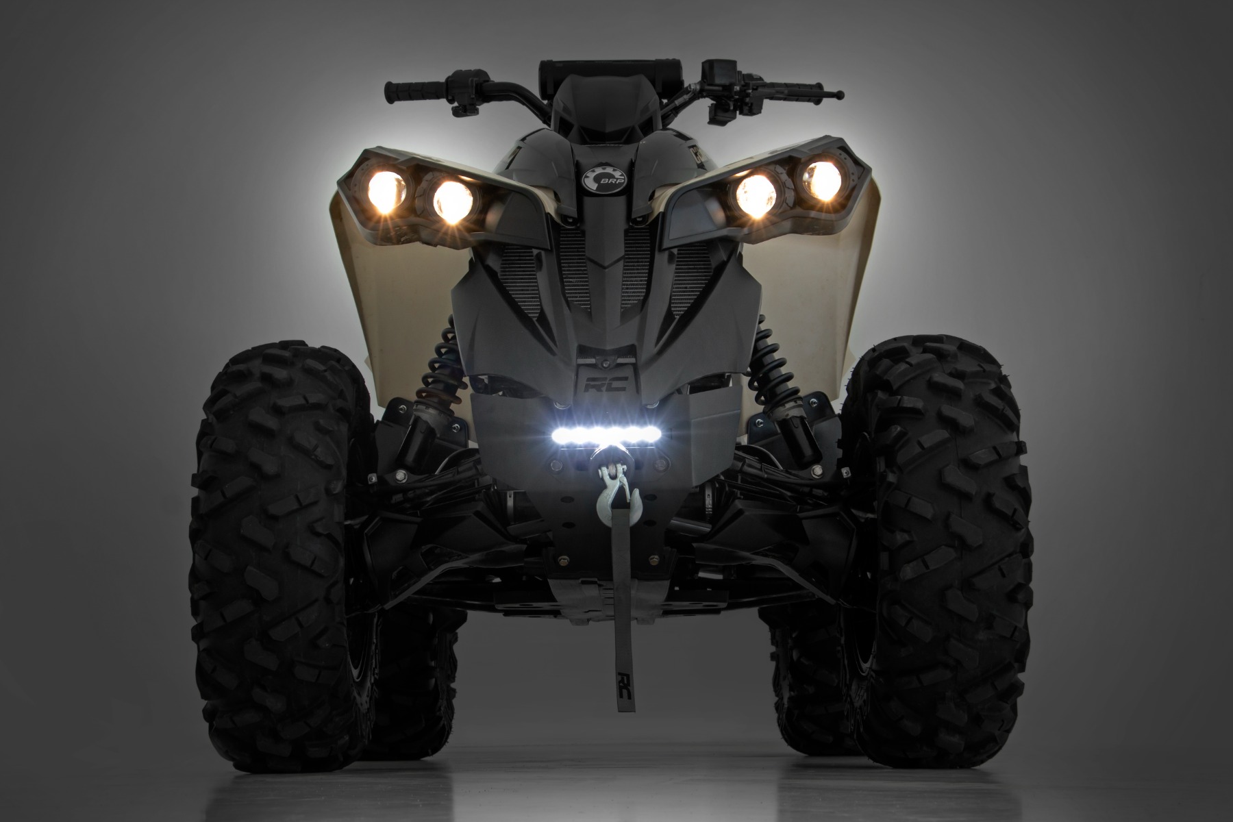 Winch Bumper | Black Series LED | 6" Light | Slime Line | Can-Am Renegade - Image 5