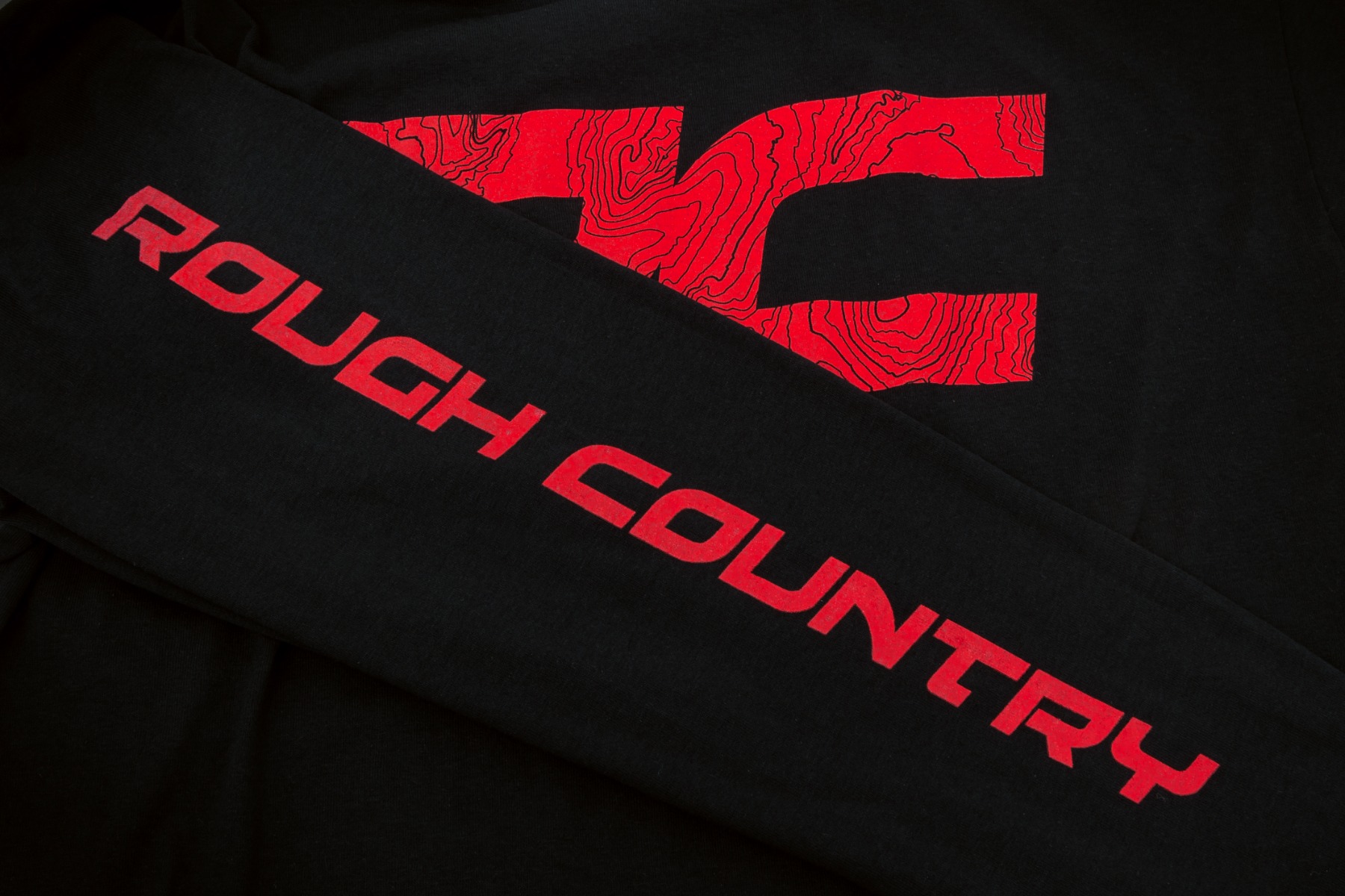 Rough Country Long Sleeve | RC Tread Sleeve | Black|3XL - Image 2
