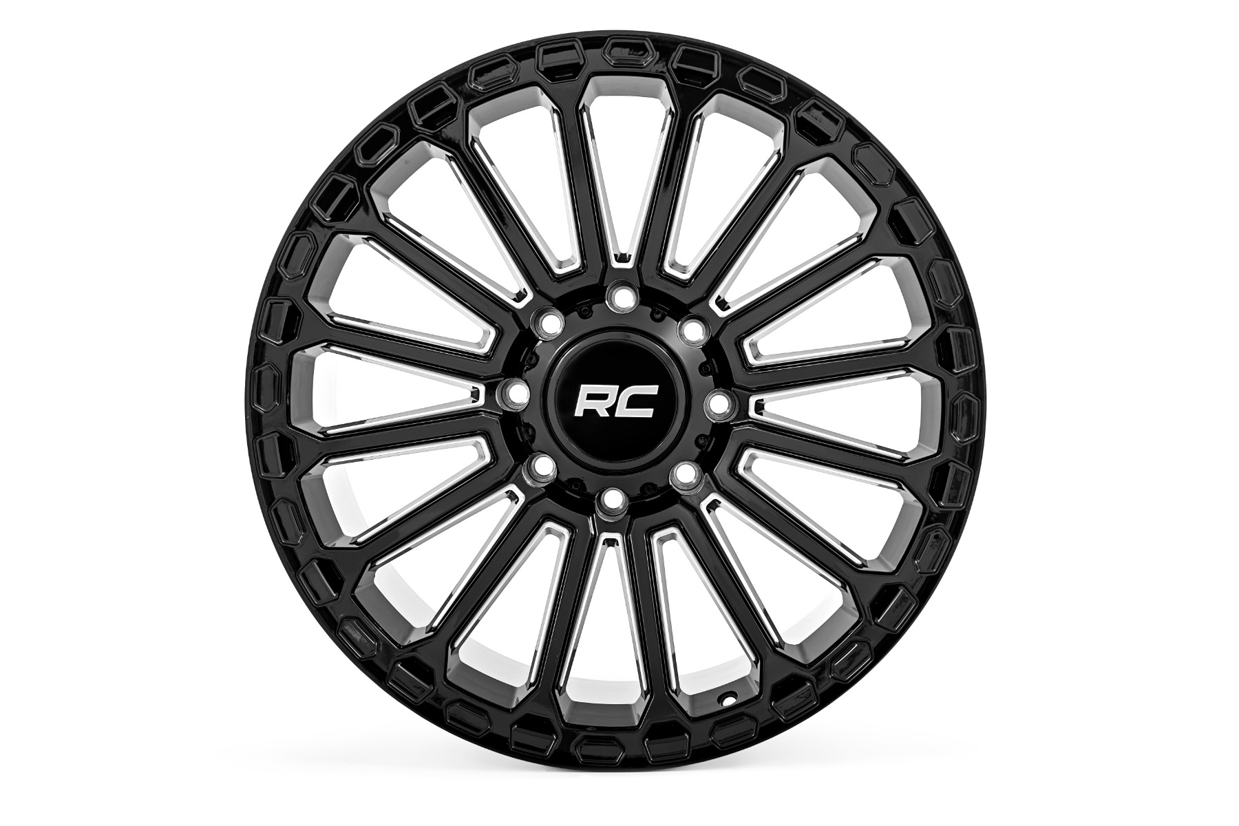 Rough Country 97 Series Wheel | One-Piece | Gloss Black | 22x10 | 6x5.5 | -25mm - Image 2