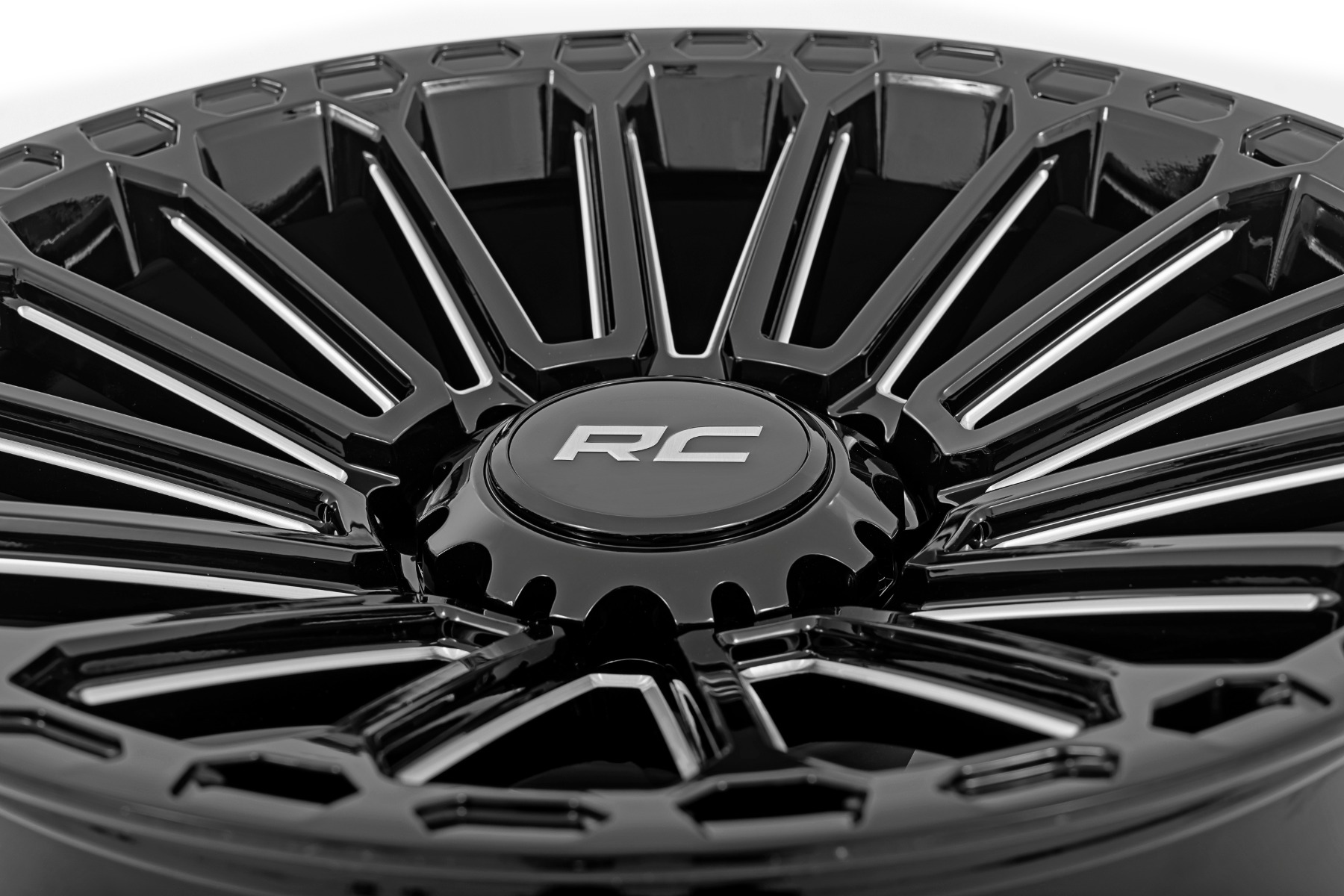 Rough Country 97 Series Wheel | One-Piece | Gloss Black | 22x10 | 6x5.5 | -25mm - Image 5