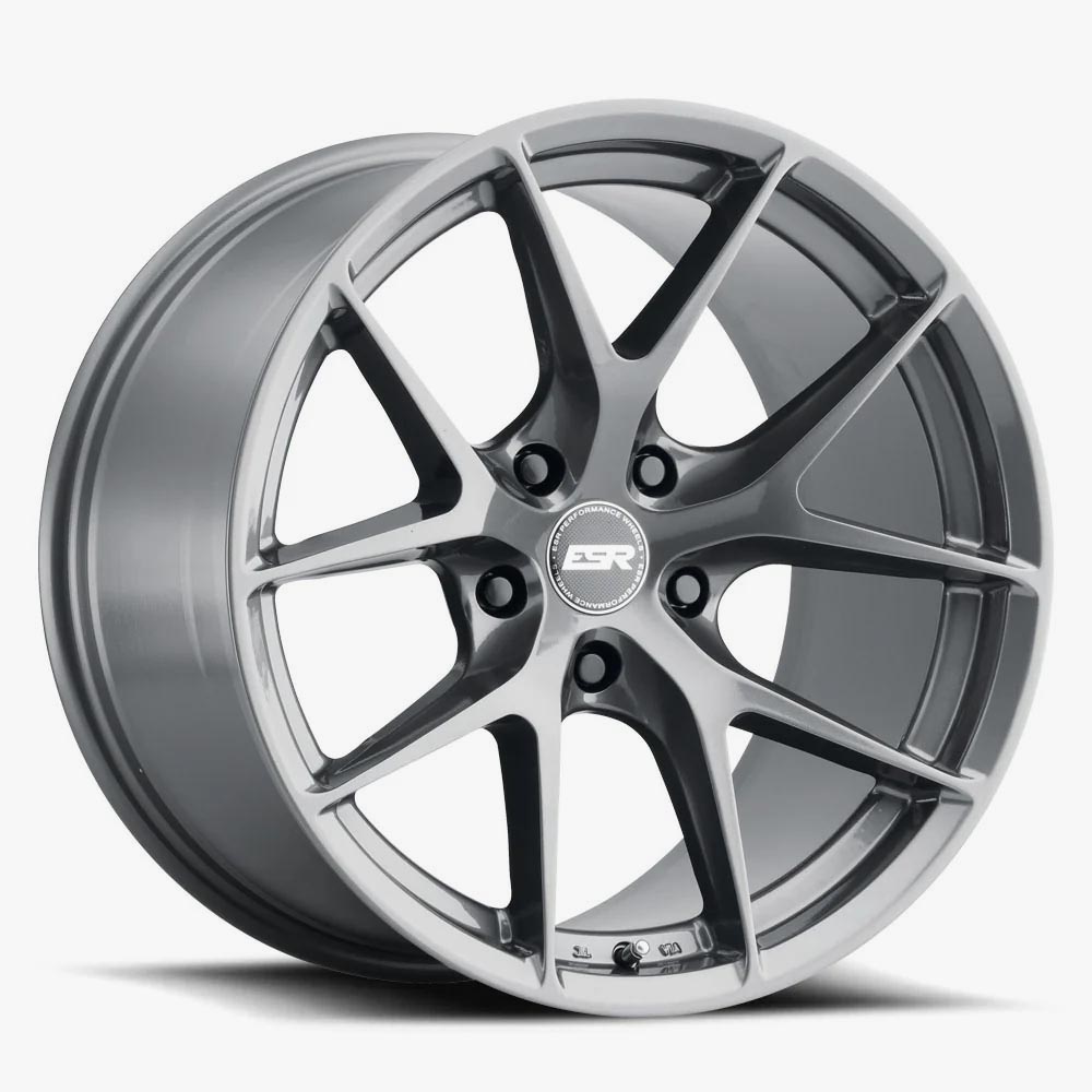 Esr Wheels Rf2 Gloss Graphite 19x10.5 (+30) 5x108 (Custom Drill)