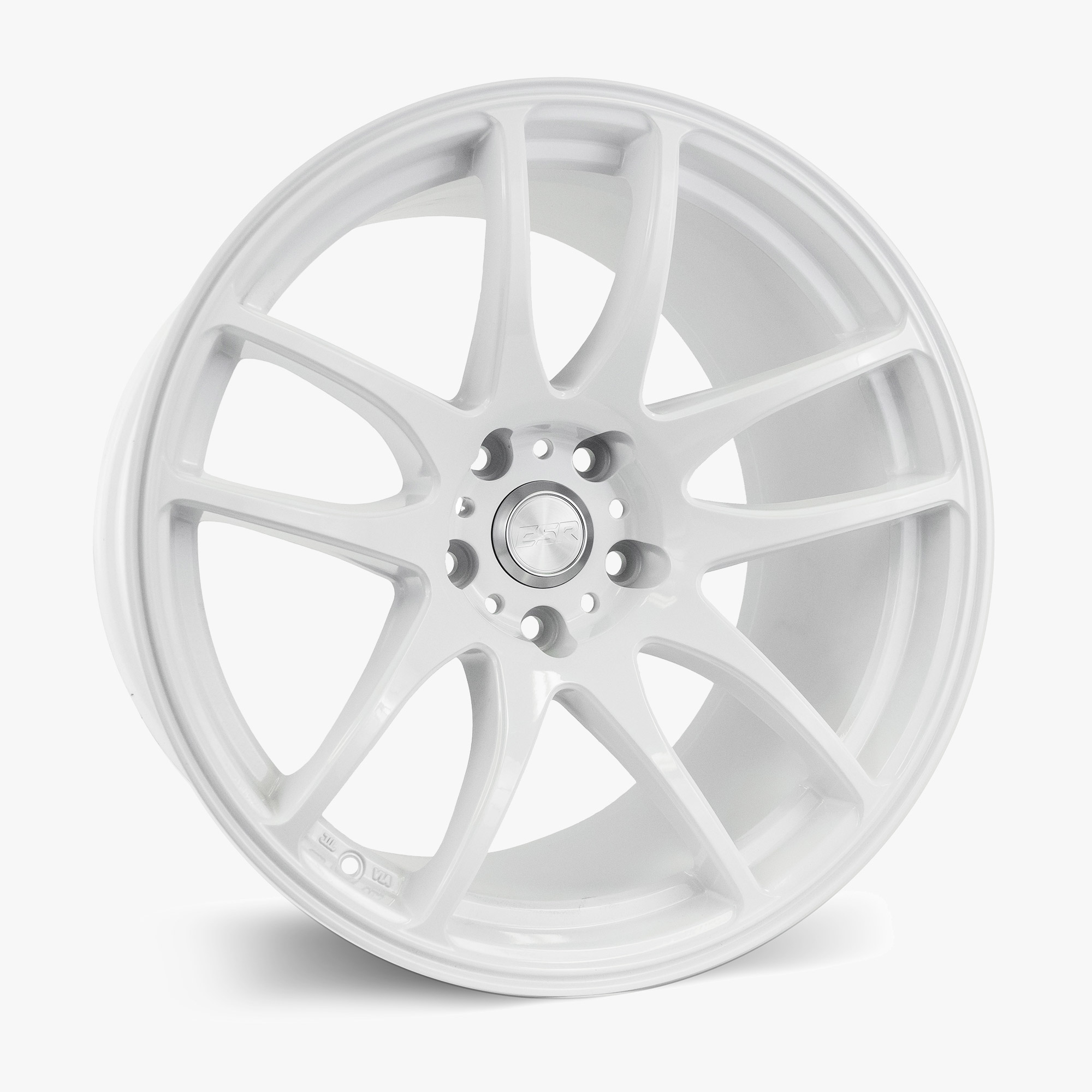 Esr Wheels Sr08 Gloss White 18x9.5 (+35) 5x120 (Custom Drill)
