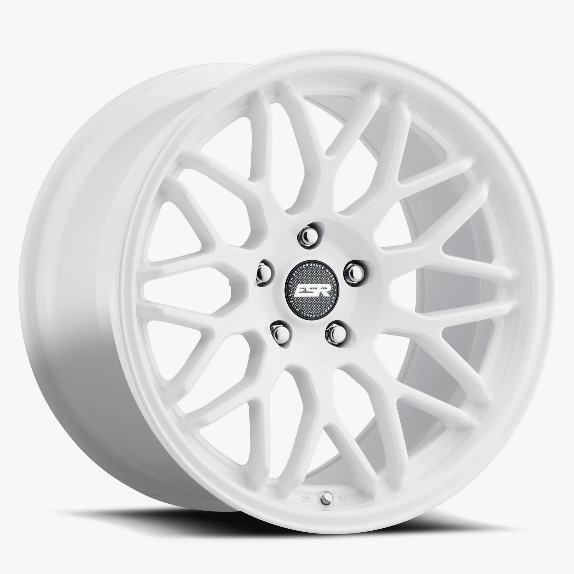 Esr Wheels Apx01 Gloss White 18x9.5 (+22) 5x108 (Custom Drill)