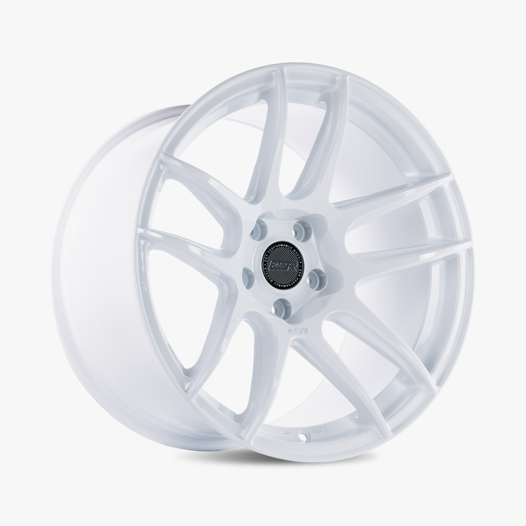 Esr Wheels Cs8 Gloss White 19x9.5 (+35) 5x108 (Custom Drill)