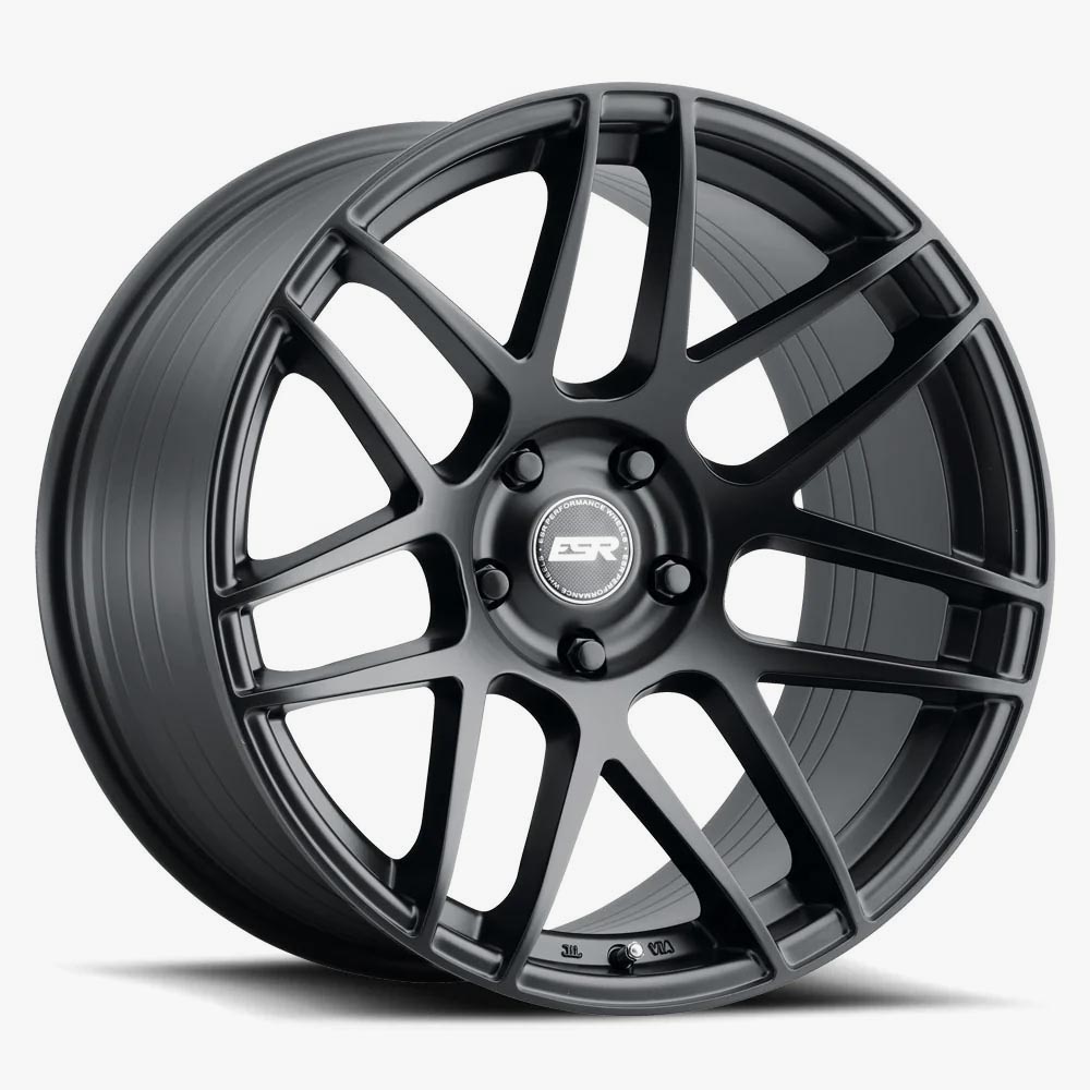 Esr Wheels Rf1 Matte Black 18x10.5 (+22) 5x110 (Custom Drill)