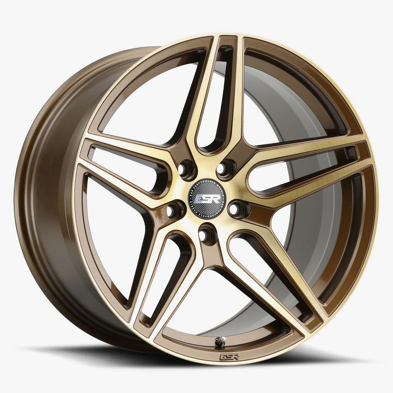 Esr Wheels Rf15 Gloss Brushed Bronze 19x10.5 (+22) 5x120.6 (Custom Drill)