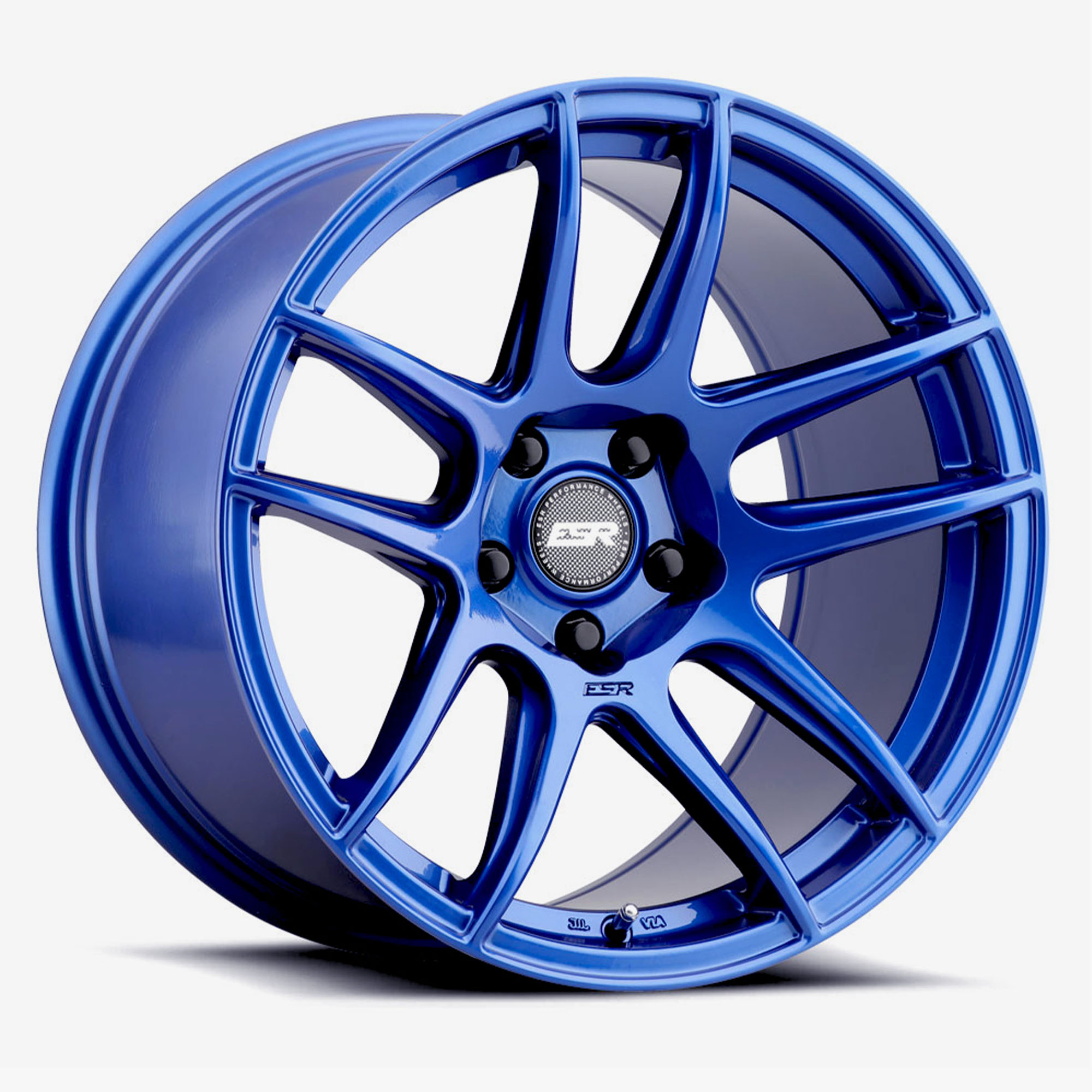 Esr Wheels Cs8 Gloss Apex Blue 19x8.5 (+30) 5x100 (Custom Drill)