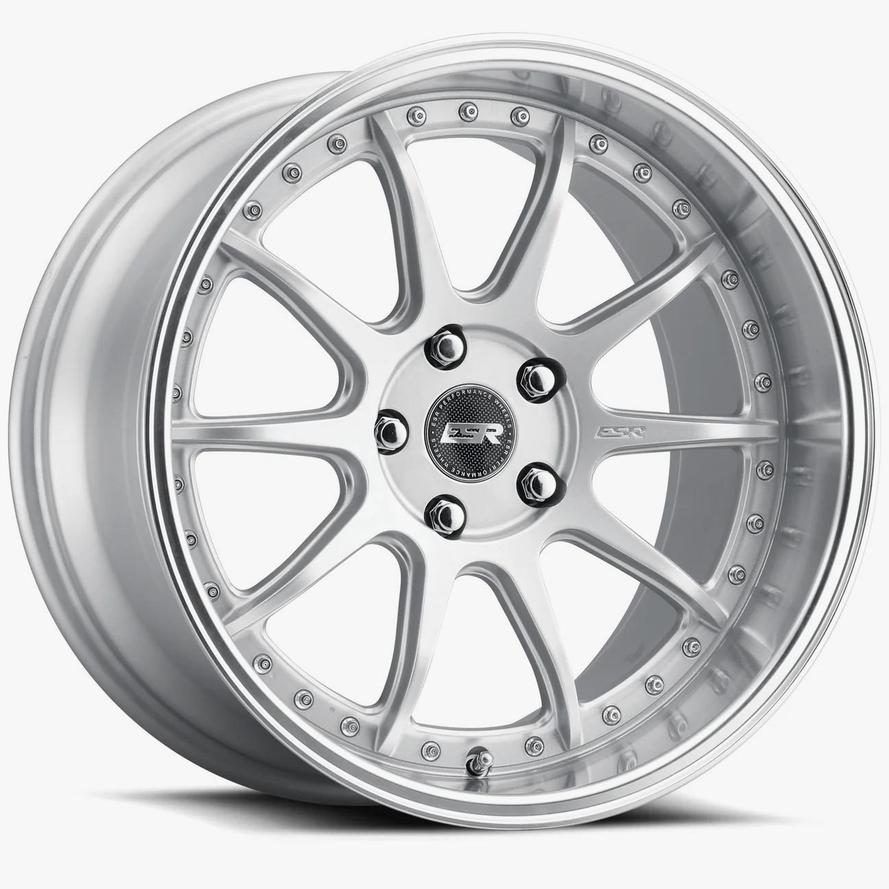 Esr Wheels Cs12 Hyper Silver 18x8.5 (+35) 5x114.3 (Custom Drill)