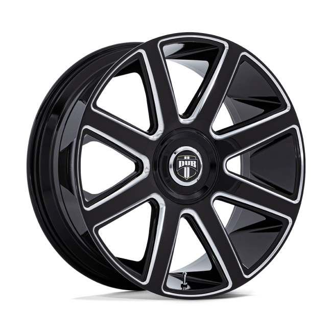 Dub 1pc Dc273 Pull Gloss Black Milled 24x10 (+15) Blank