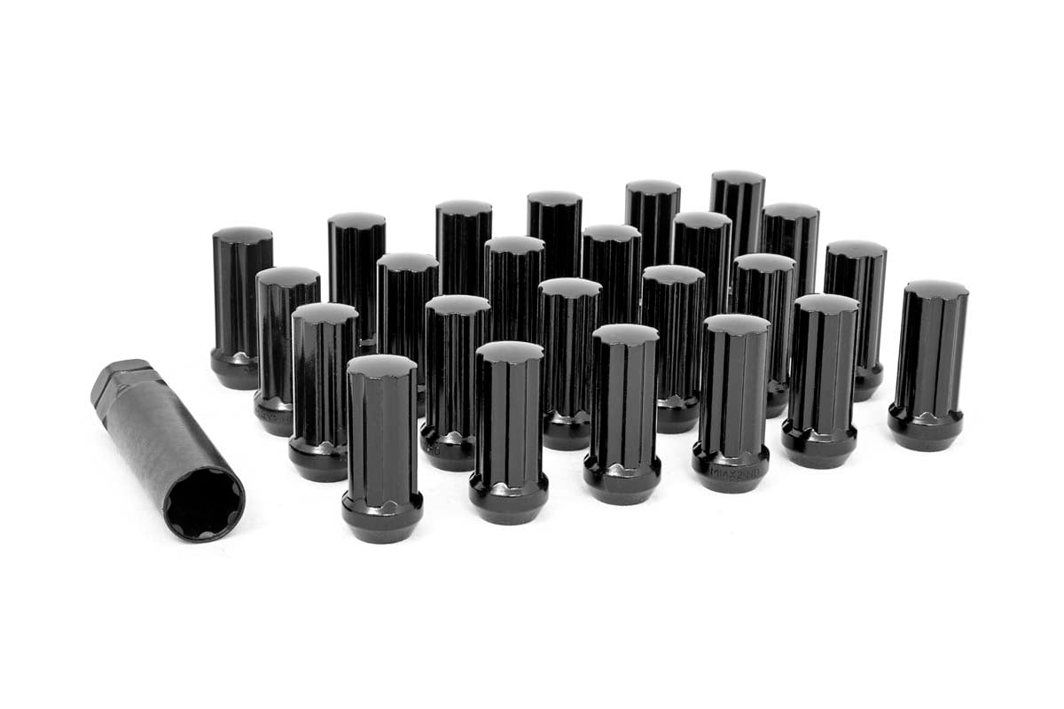 M14 x 1.5 Lug Nut Set of 24 | Black Closed