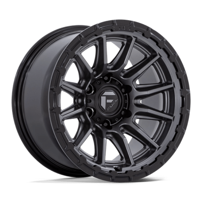 Fuel 1pc Fc866 Piston Matte Gunmetal W/ Gloss Black Lip 17x8.5 (+25) 5x114.3
