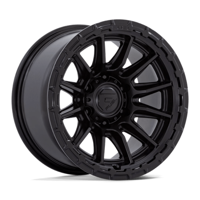 Fuel 1pc Fc866 Piston Blackout W/ Gloss Black Lip 17x8.5 (+25) 5x114.3