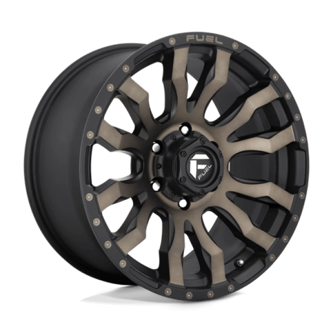Fuel 1pc D674 Blitz Matte Black Double Dark Tint 16x8 (+1) 5x139.7