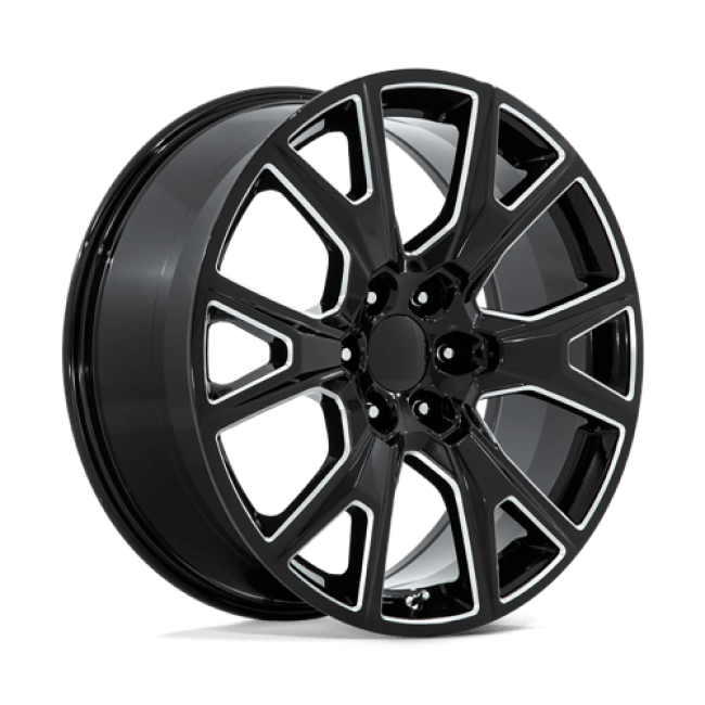 Performance Replicas Pr199 Gloss Black Milled 24x10 (+31) 6x139.7
