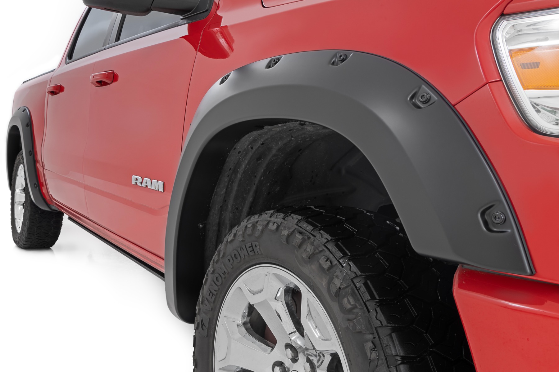 Pocket Fender Flares | PRP Deep Cherry Red Crystal | Ram 1500 2WD/4WD (2019-2024) - Image 4