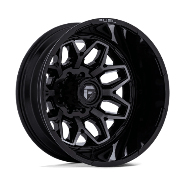 Fuel 1pc D875 Flux Dually Gloss Black Brush-fc Gray Tint 20x8.25 (-201) 8x200