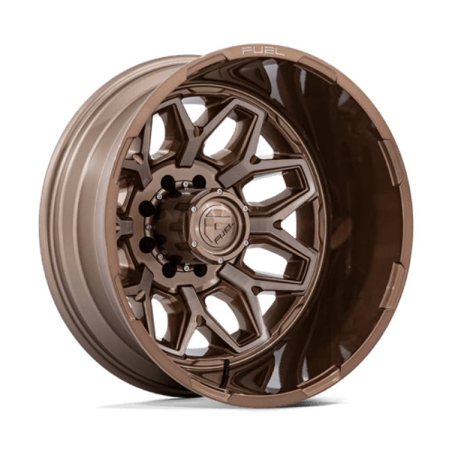 Fuel 1pc D876 Flux Dually Platinum Bronze 22x8.25 (-265) 8x165.1