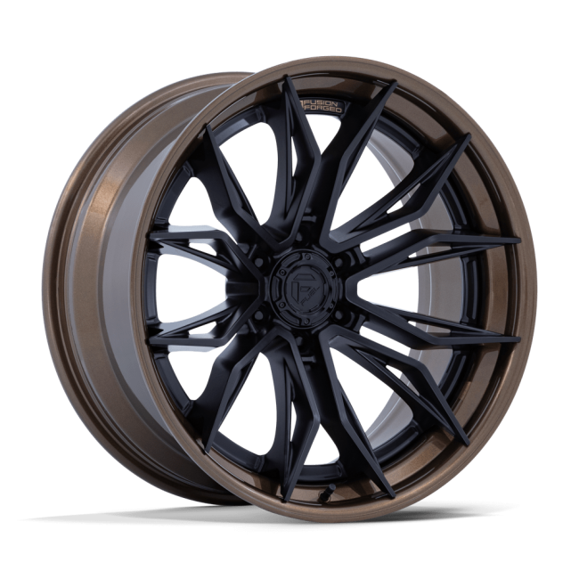 Fuel 1pc Fc404 Mutiny Matte Black W/ Gloss Bronze Lip 20x9 (+1) 6x139.7