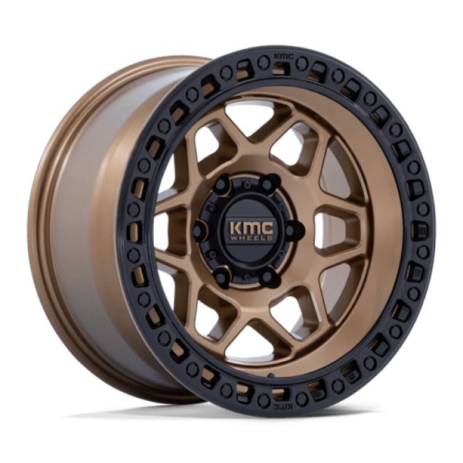 Kmc Km553 Torx Matte Bronze With Gloss Black Lip 17x8.5 (+0) 6x114.3