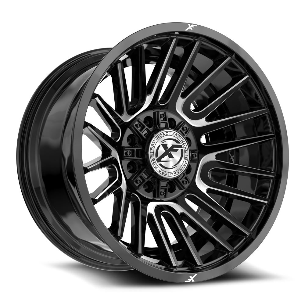 XF Off-Road XF-234 Gloss Black & Milled 20x10 (+-12)8x165.1