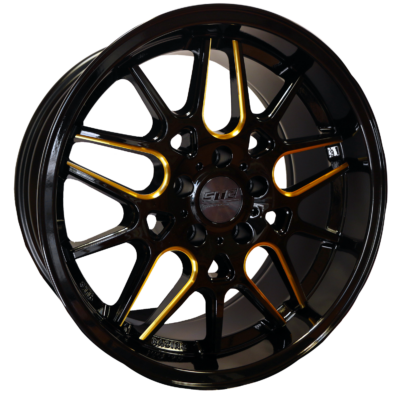 Str Gloss Black Mill Gold Str911bmgo 18x8.5 (30) 5-114.30