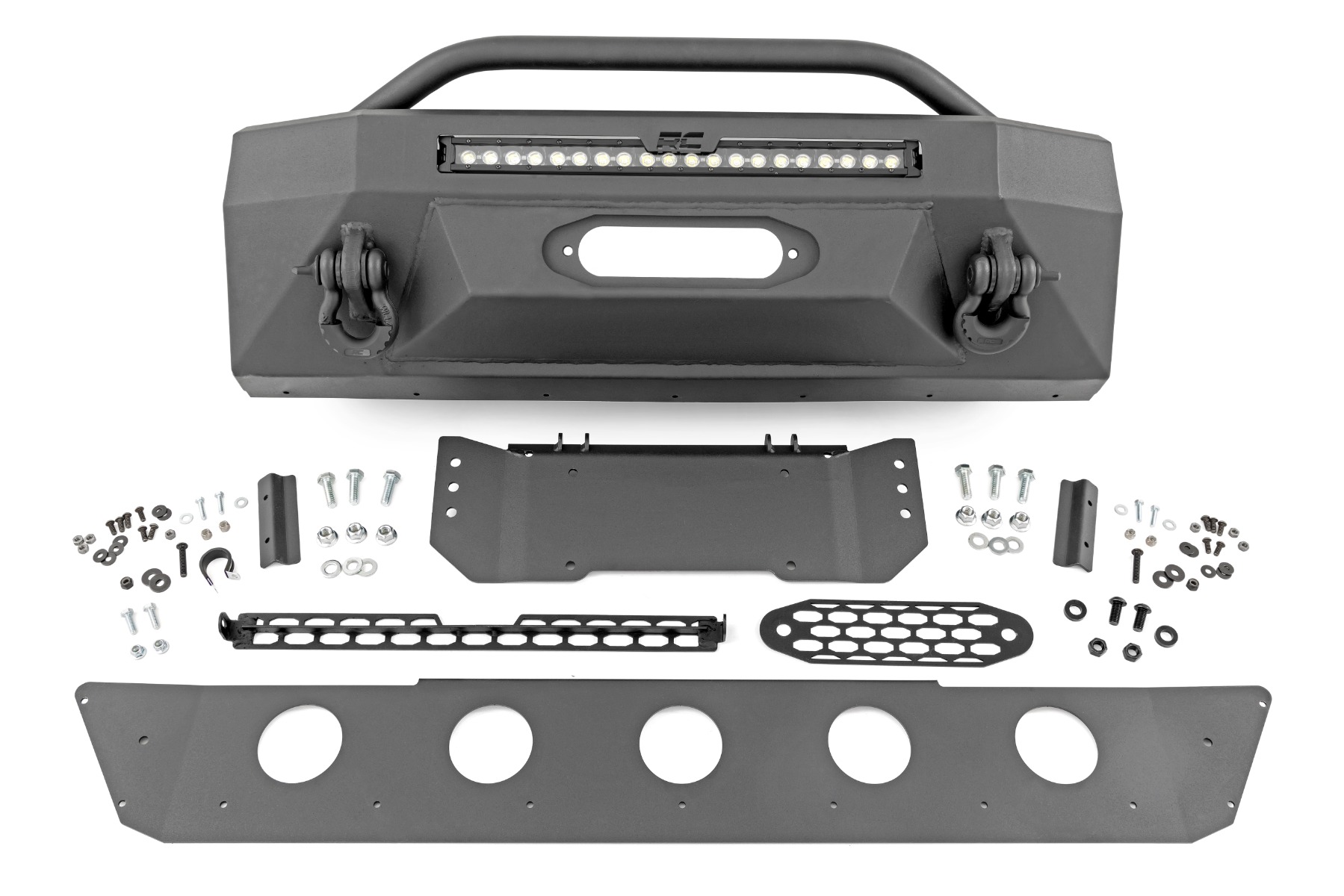 Front Bumper | Hybrid | 20" Blk LED | Amber | Toyota 4Runner 2WD/4WD (14-24)