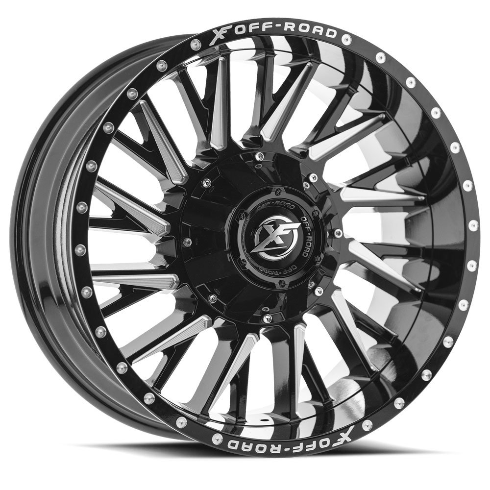 XF Offroad  XF-226  Gloss Black and Milled  24x14  (-76)  5x114.3/5x127