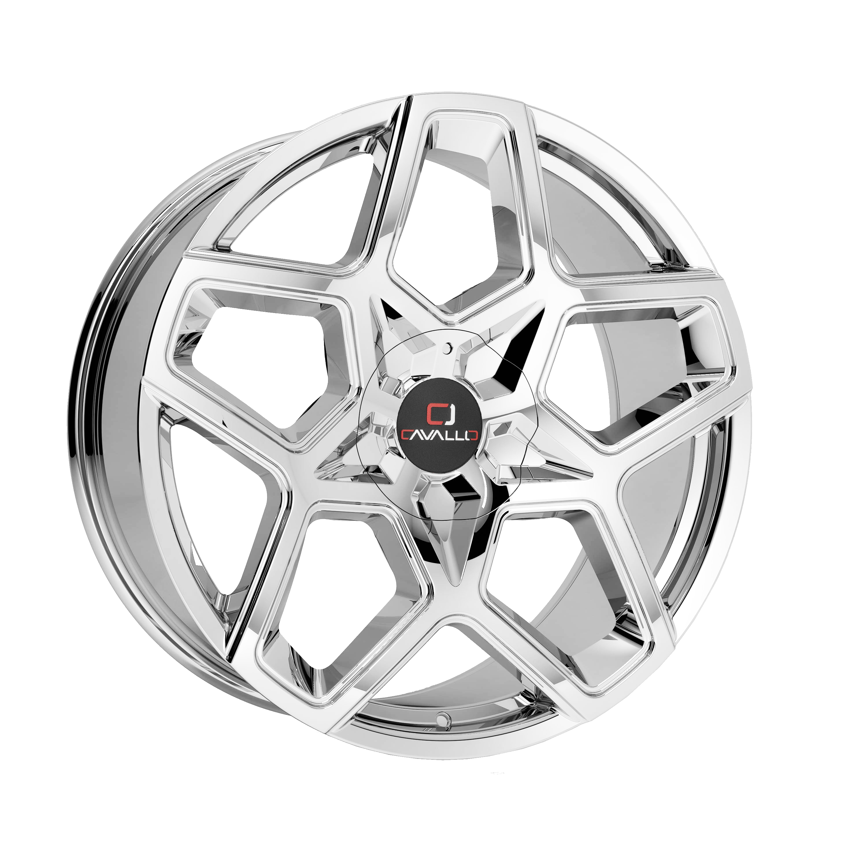 Cavallo Clv-25 Nano Chrome 22x8.5 (+38) 5x112