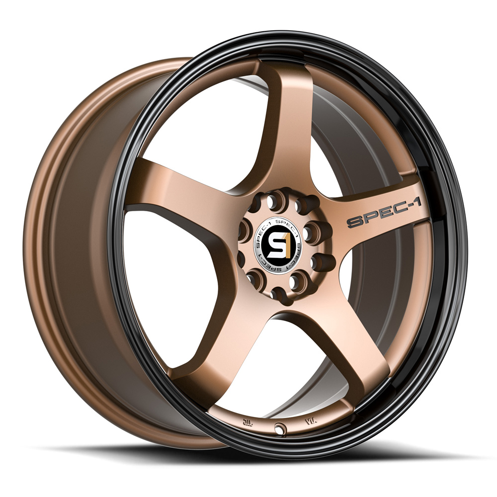 Spec-1 Spt-31 Matte Bronze & Black Lip 17x7.5 (+42) 4x100