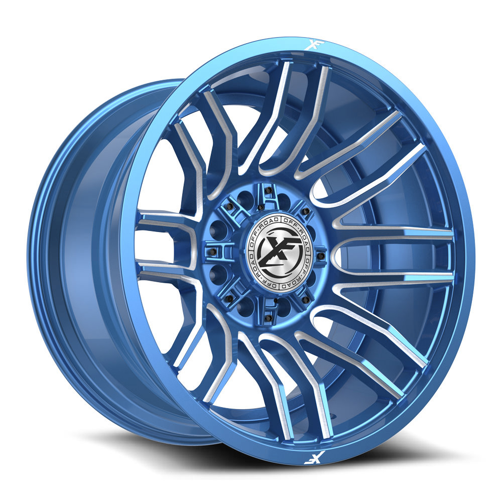 XF Off-Road XF-232 Anodized Blue & Milled 20x10 (+-12)8x165.1