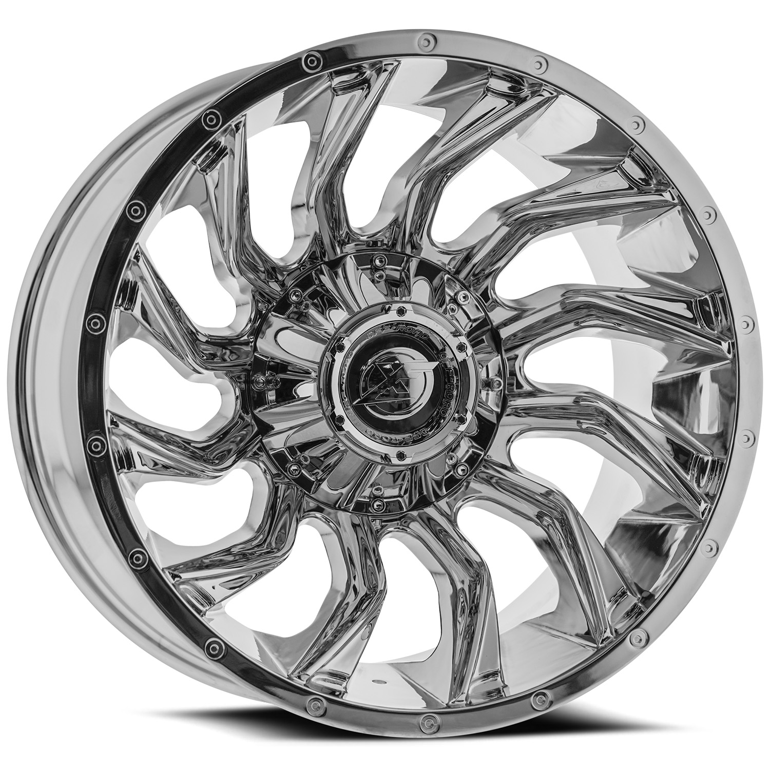 Xf Off-road Xf-224 Chrome 22x12 (-44) 8x165.1