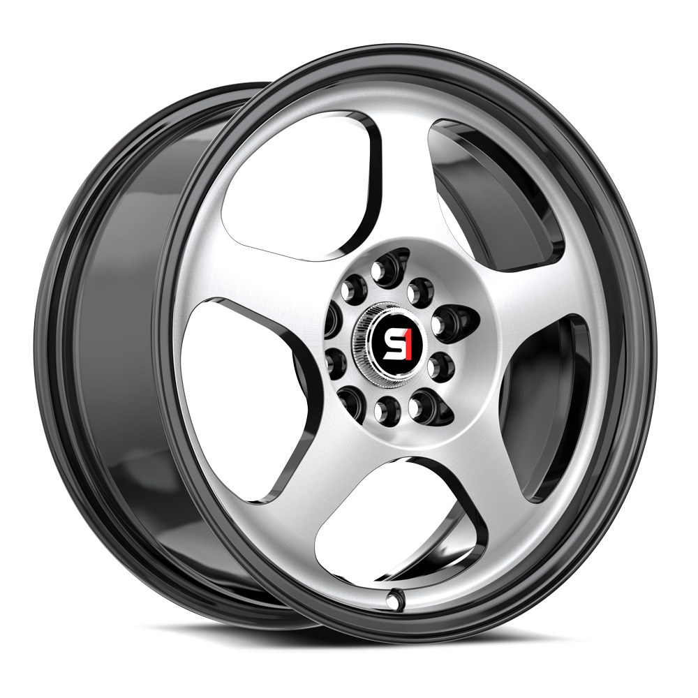 Spec-1 SPT-36 Gloss Black & Machined 16x7 (+30)5x100