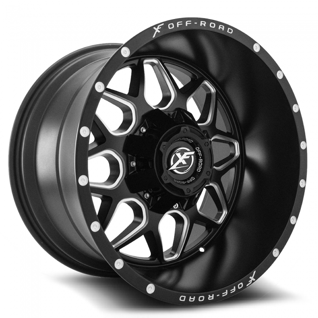 Xf Off-road Xf-202 22x10 5x114.3 5x127 -24 Cb 87.1 Matte Black Milled Window