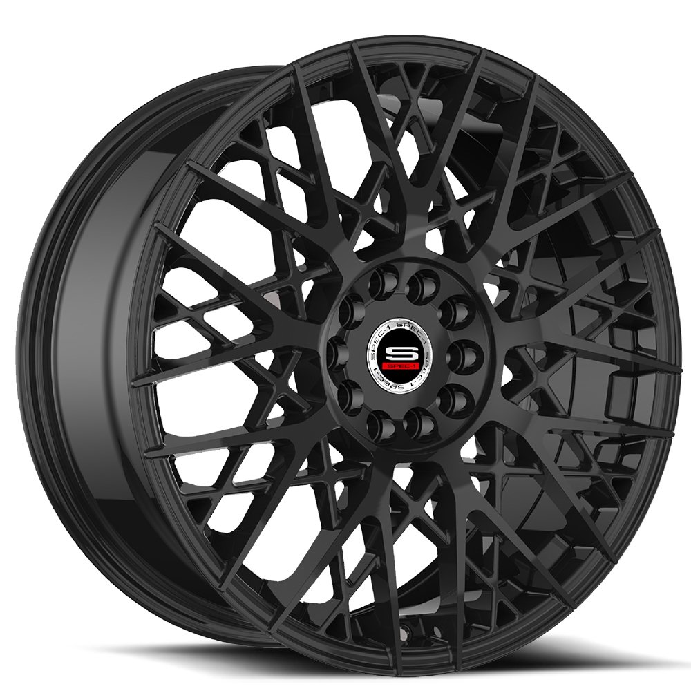 Spec-1 Sp-53 Gloss Black 17x7.5 (+42) 5x105