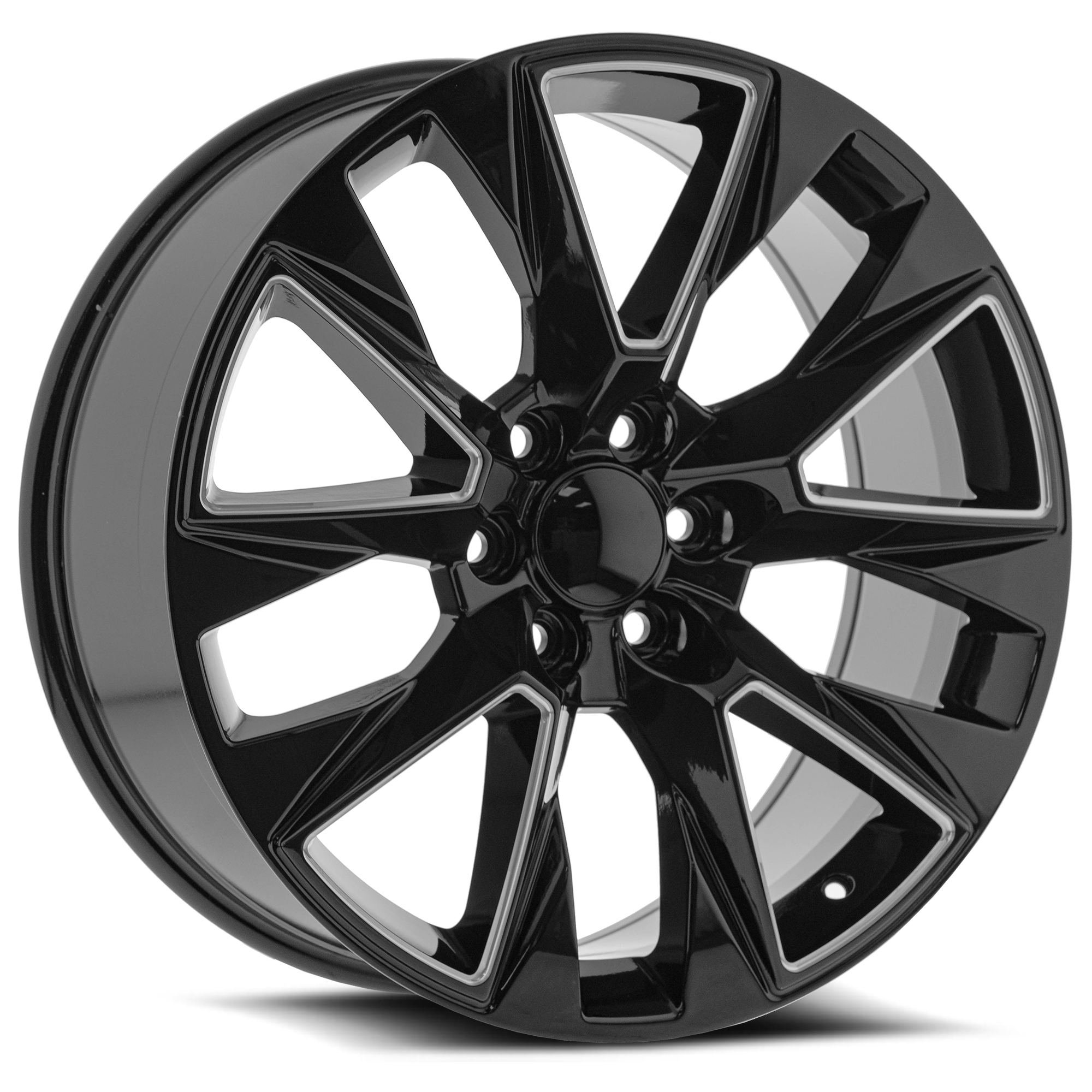 O.e. Revolution C-14 Gloss Black & Milled 24x10 (+30) 6x139.7