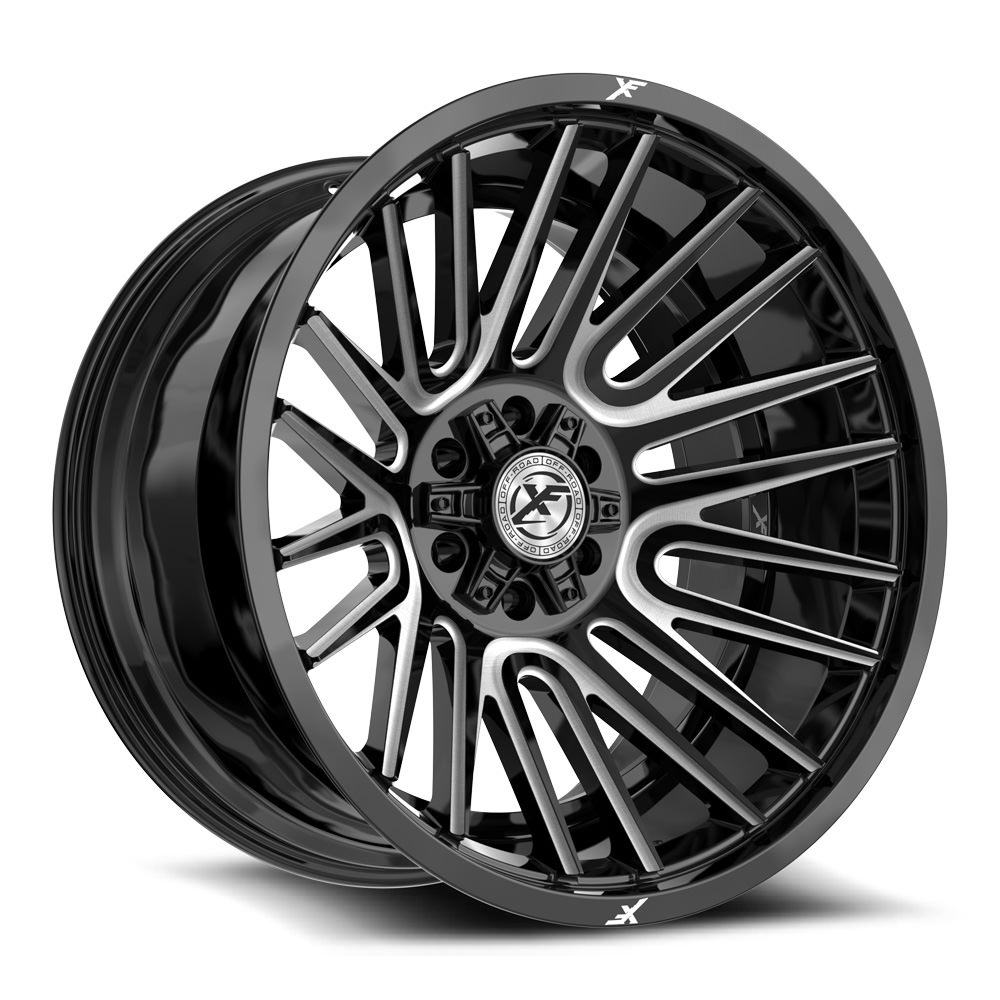 XF Off-Road XF-234 Gloss Black & Milled 20x10 (+-24)5x127