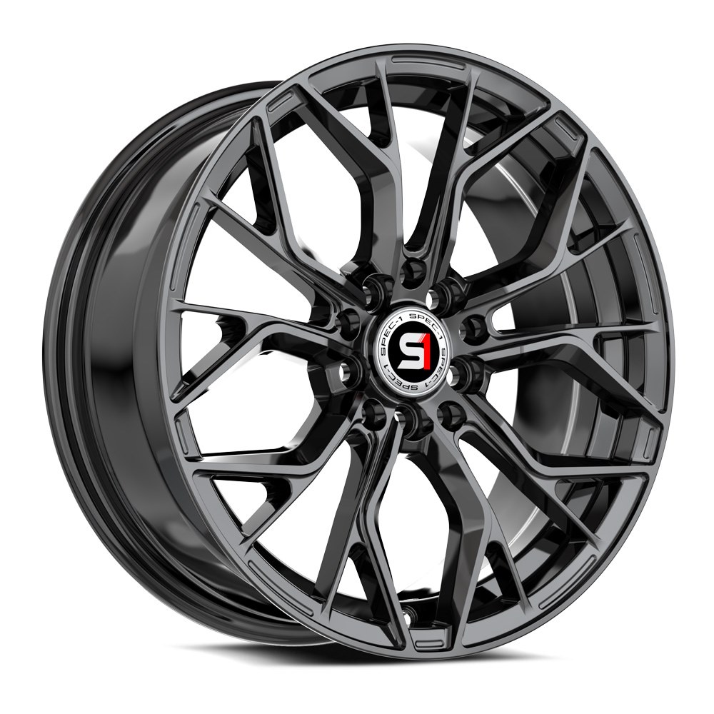Spec-1 SP-76 Gloss Black 15x6.5 (+20)4x100
