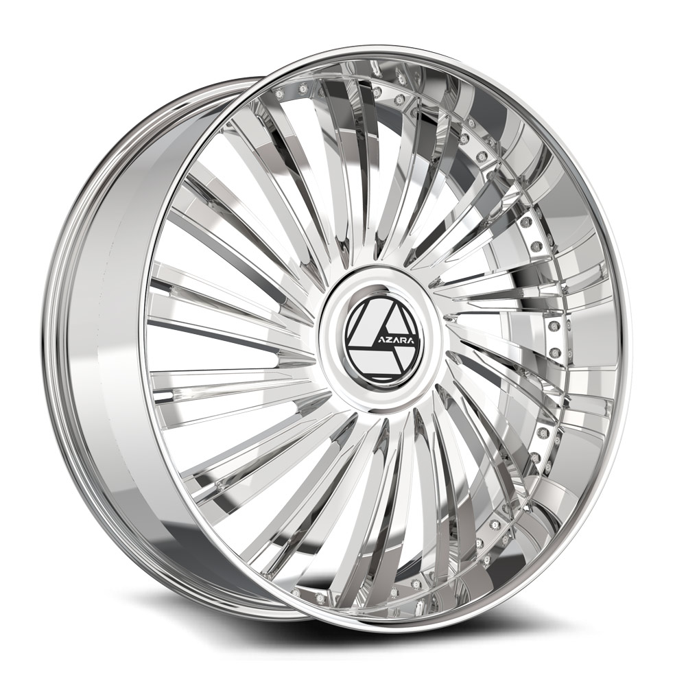 Azara AZX-102 Chrome 22x9.5 (+15)Blank 5x