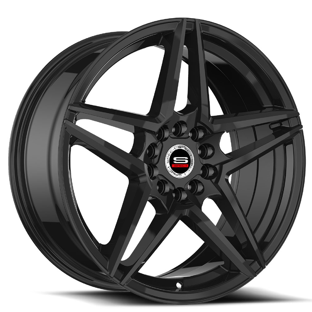Spec-1 Sp-54 Gloss Black 17x7.5 (+42) 5x105