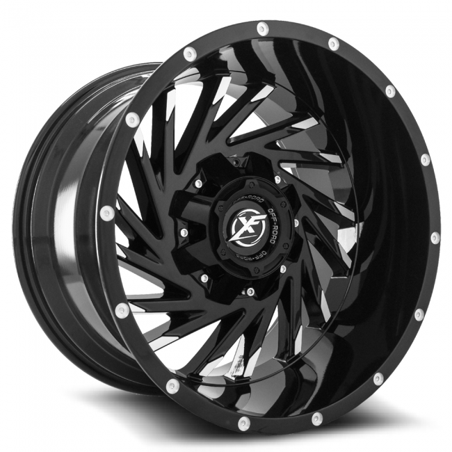 Xf Off-road Xf-209 20x10 6x135 6x139.7 -12 Cb 108 Matte Black Machined Spoke