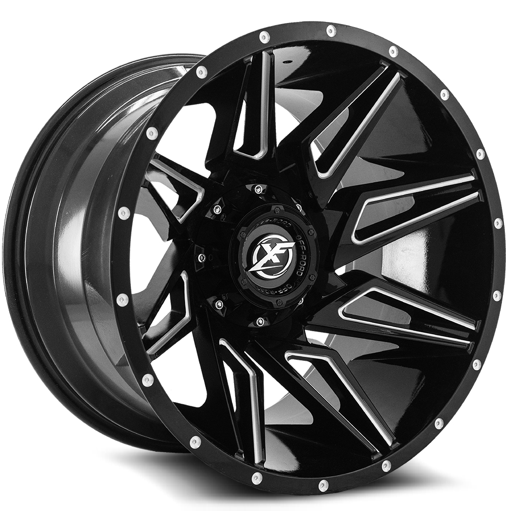 Xf Off-road Xf-218 Gloss Black & Machined 20x9 (+0) 5x139.7