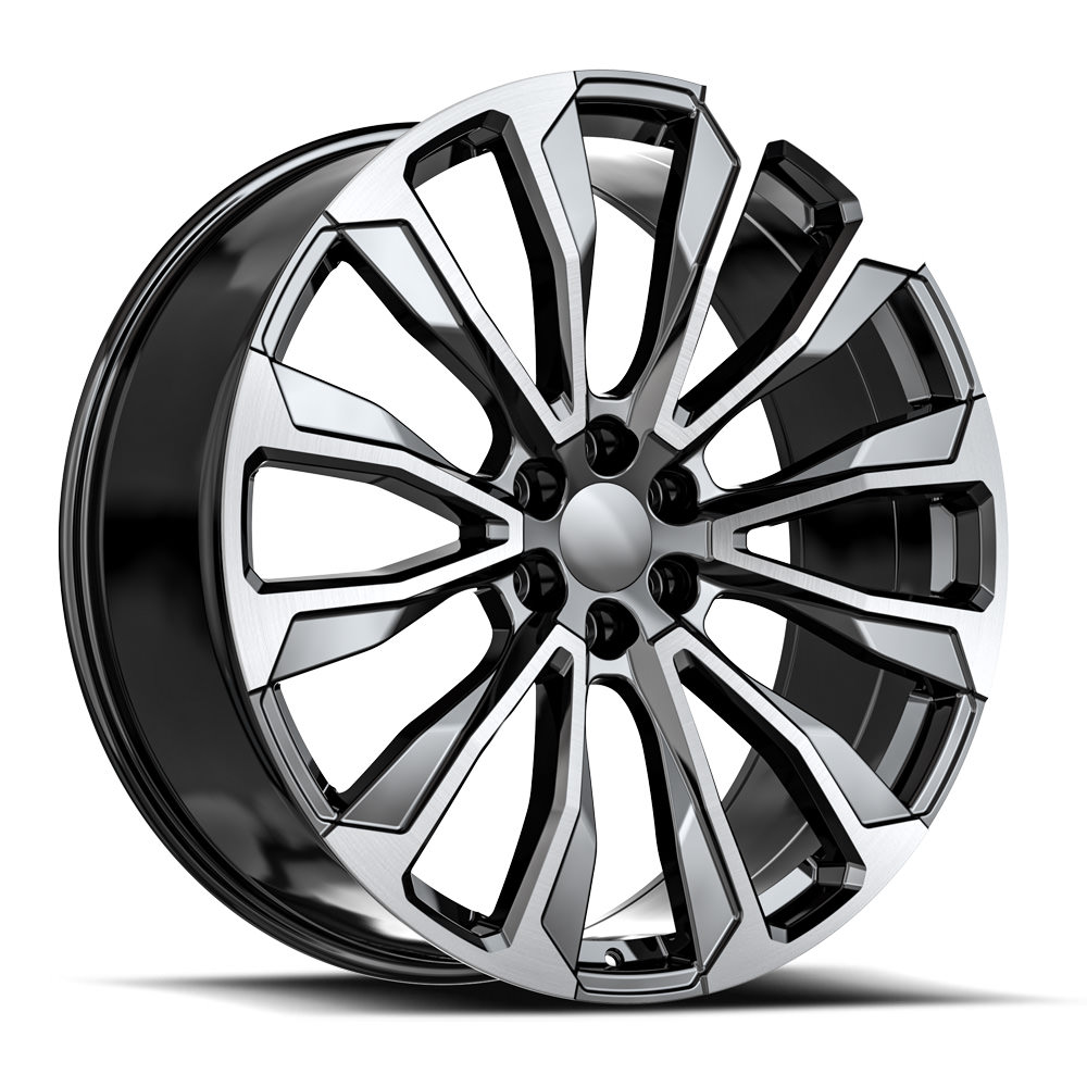 O.E. Revolution G-31 Gloss Black & Machined 22x9 (+31)6x139.7