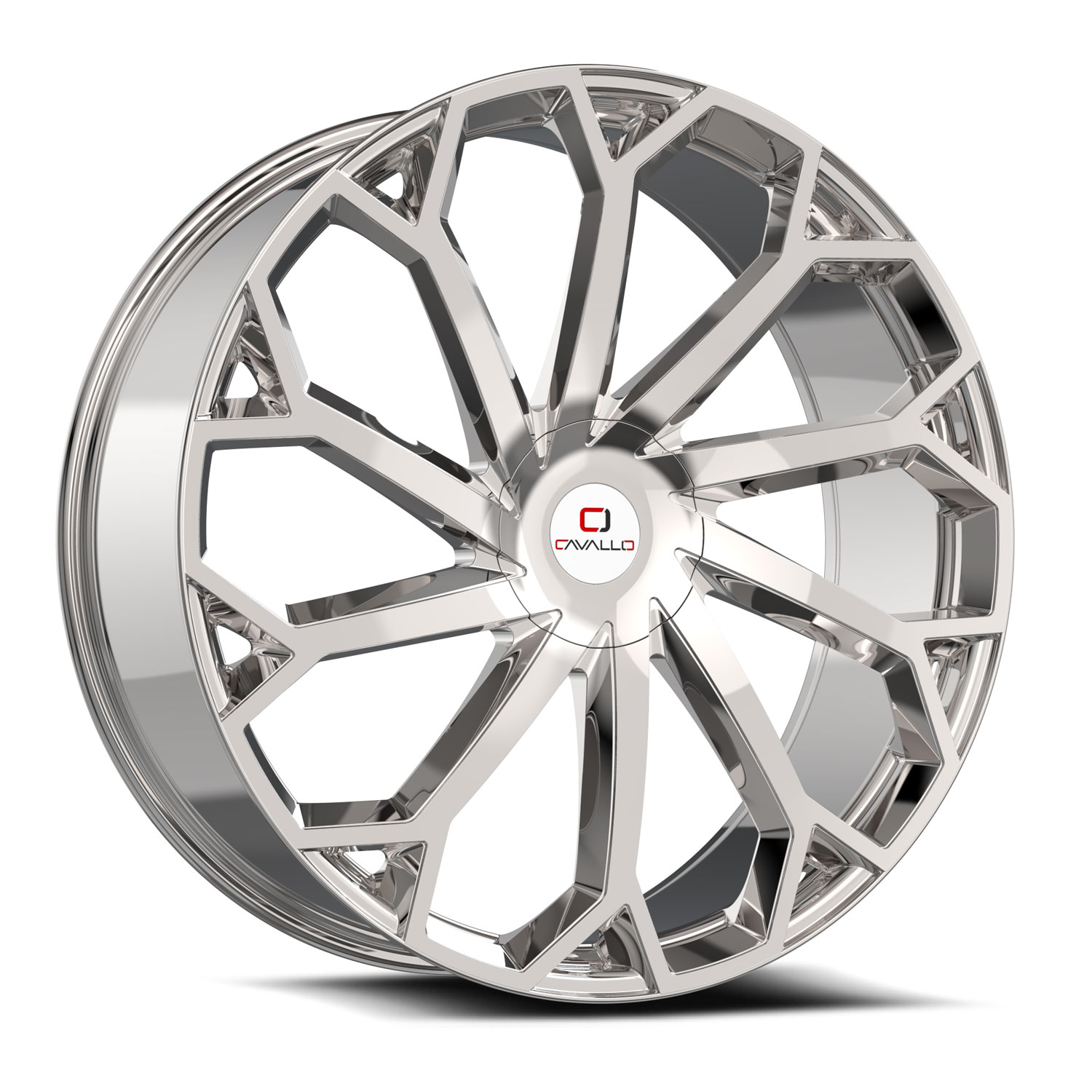 Cavallo CLV-51 Nano Chrome 22x9.5 (+25)6x135