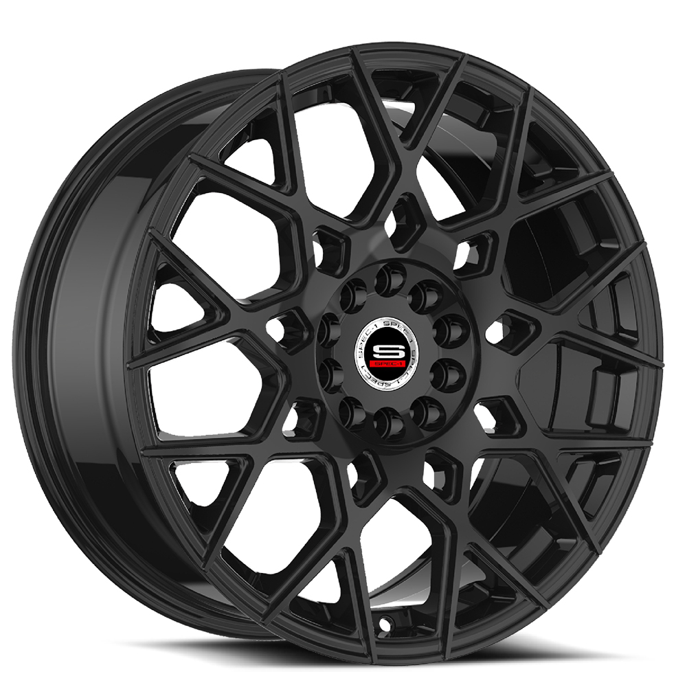Spec-1 Sp-52 Gloss Black 17x7.5 (+42) 5x100