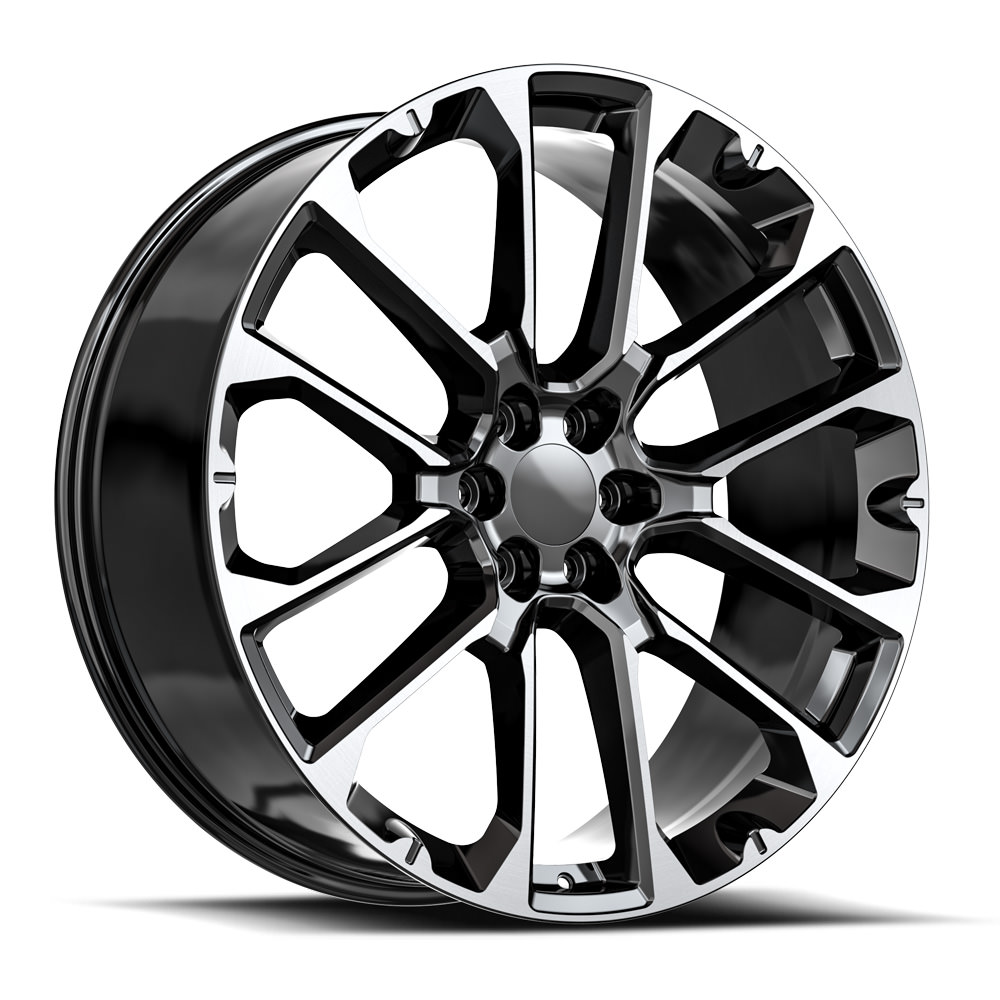 O.E. Revolution G-40 Gloss Black & Machined 22x9 (+31)6x139.7