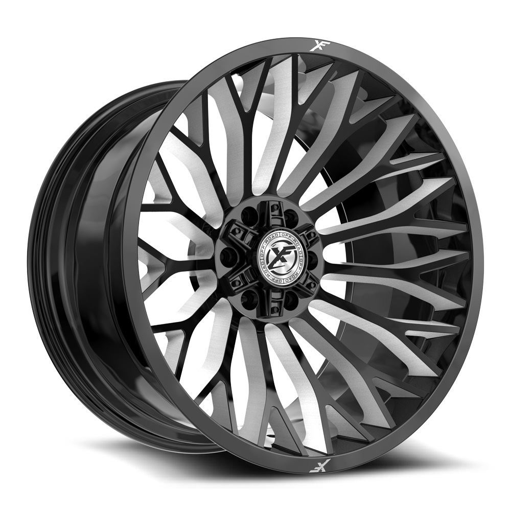 XF Off-Road XF-237 Gloss Black & Milled 26x14 (+-76)5x127