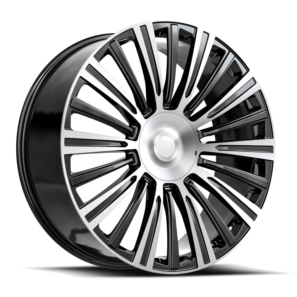 O.e. Revolution Cad-35 Gloss Black & Machined 24x10 (+31) 6x139.7