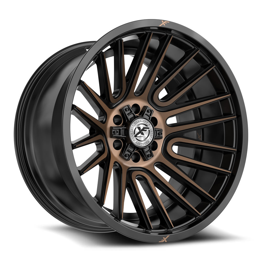 XF Off-Road XF-234 Satin Black & Bronze Machined Double Dark Tint 18x9 (+0)5x127