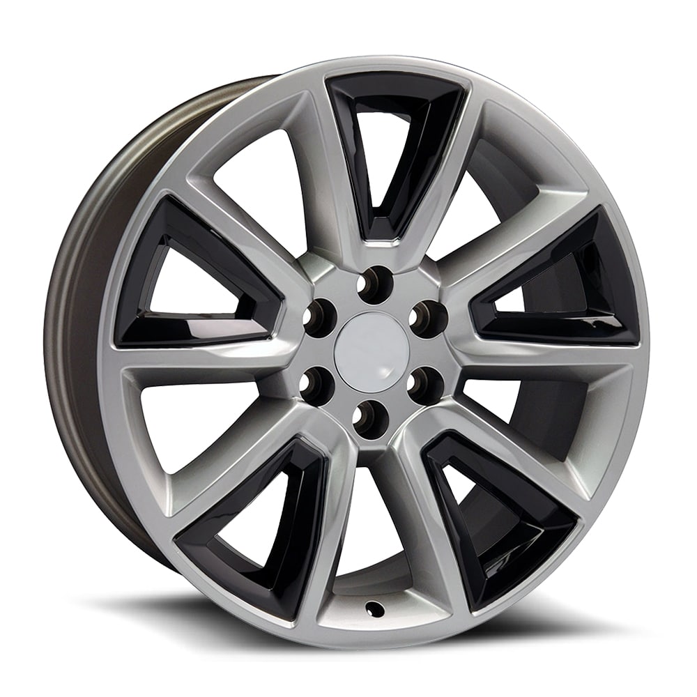 O.e. Revolution C-08 Silver + Black Inserts 22x9 (+31) 6x139.7